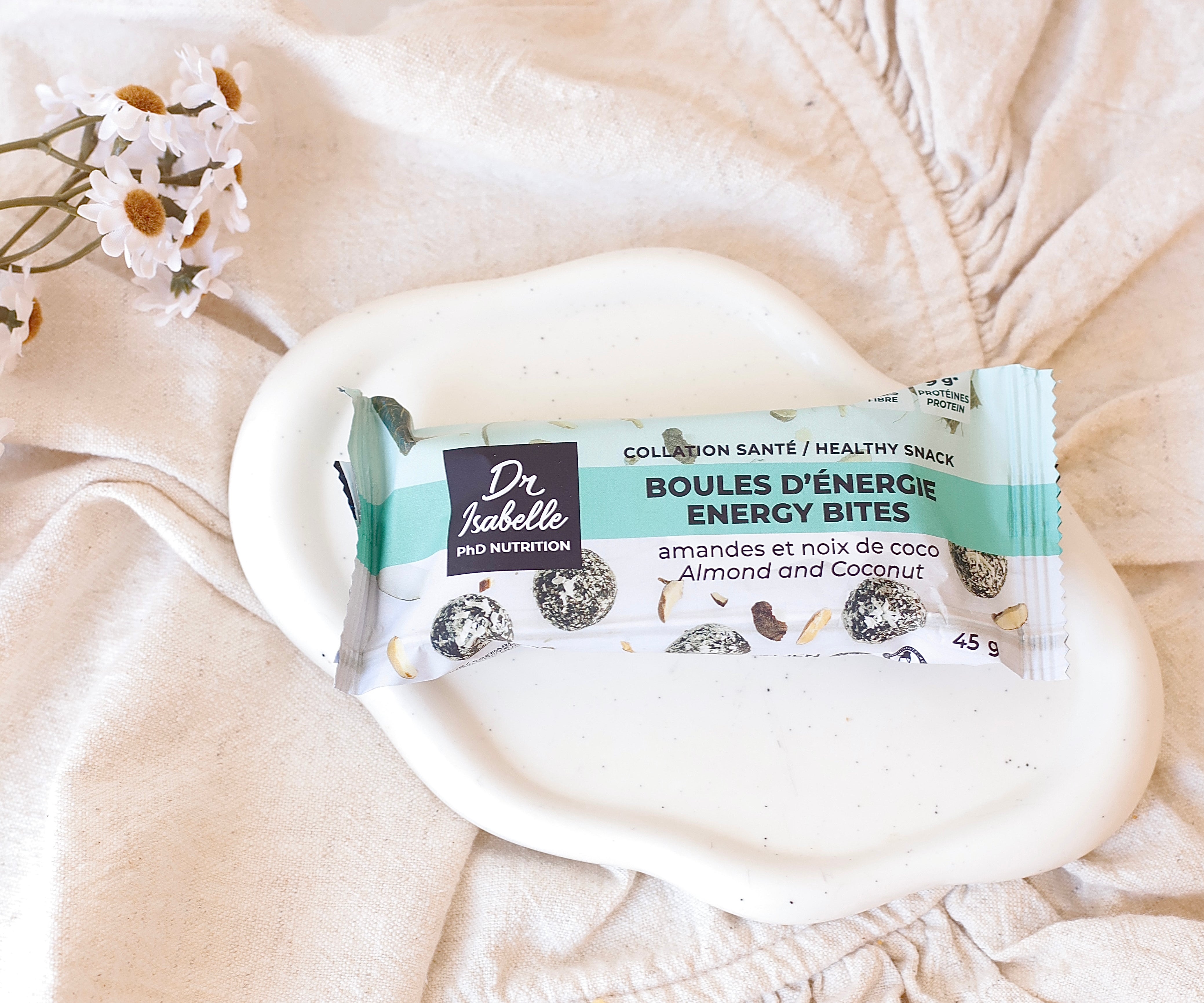 Boules énergies amandes coco - Isabelle Huot