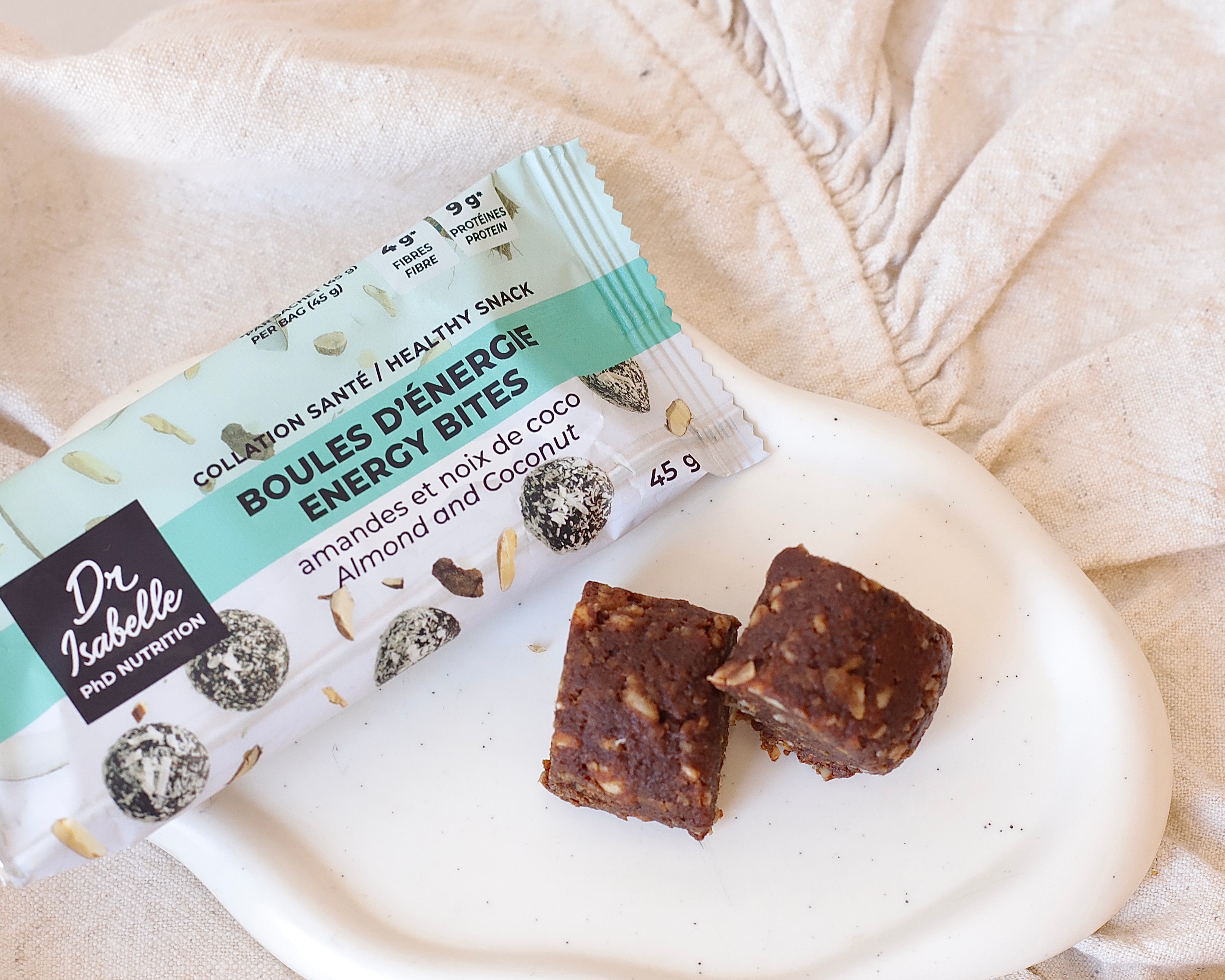 Boules énergies amandes coco - Isabelle Huot