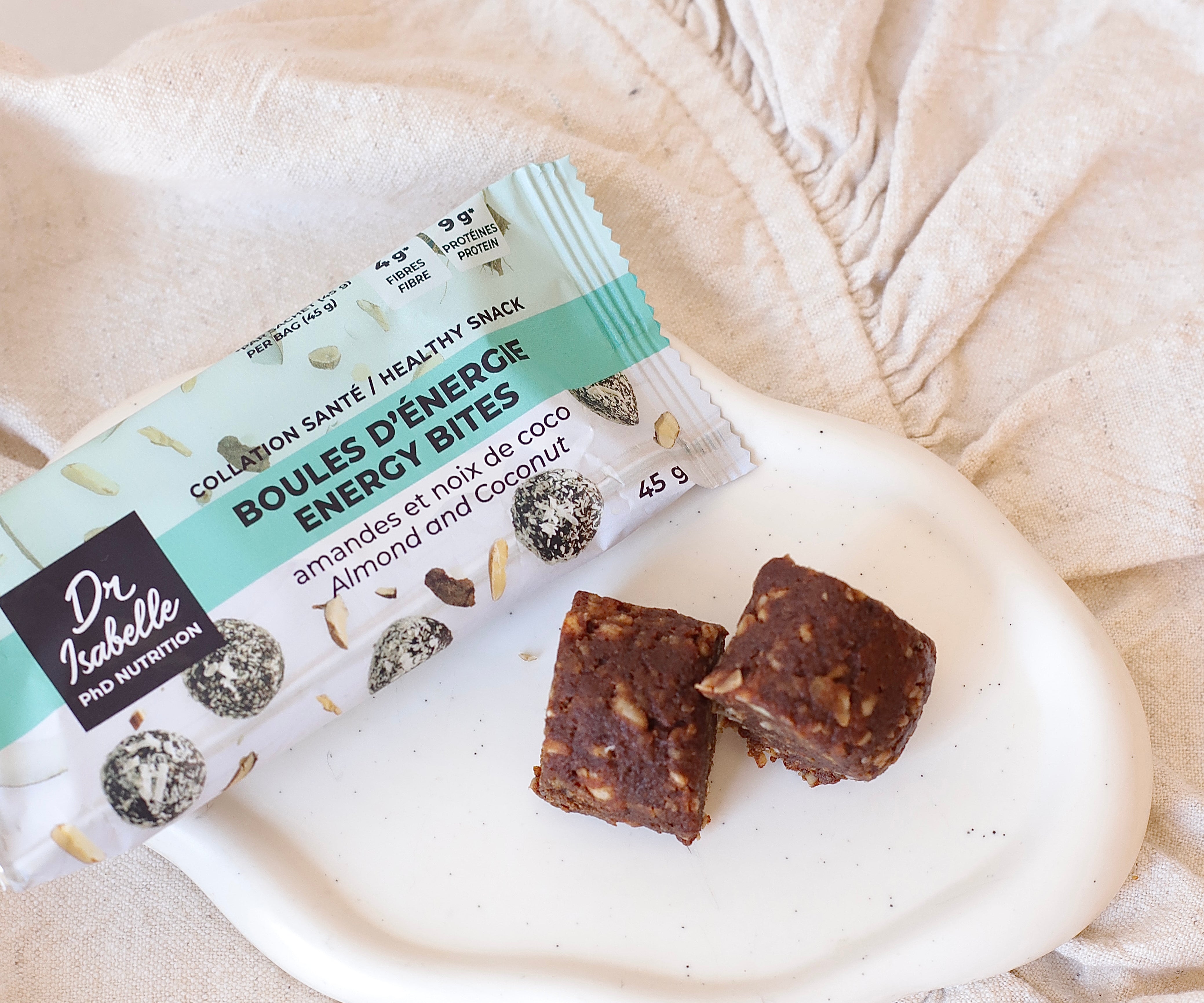 Boules énergies amandes coco - Isabelle Huot