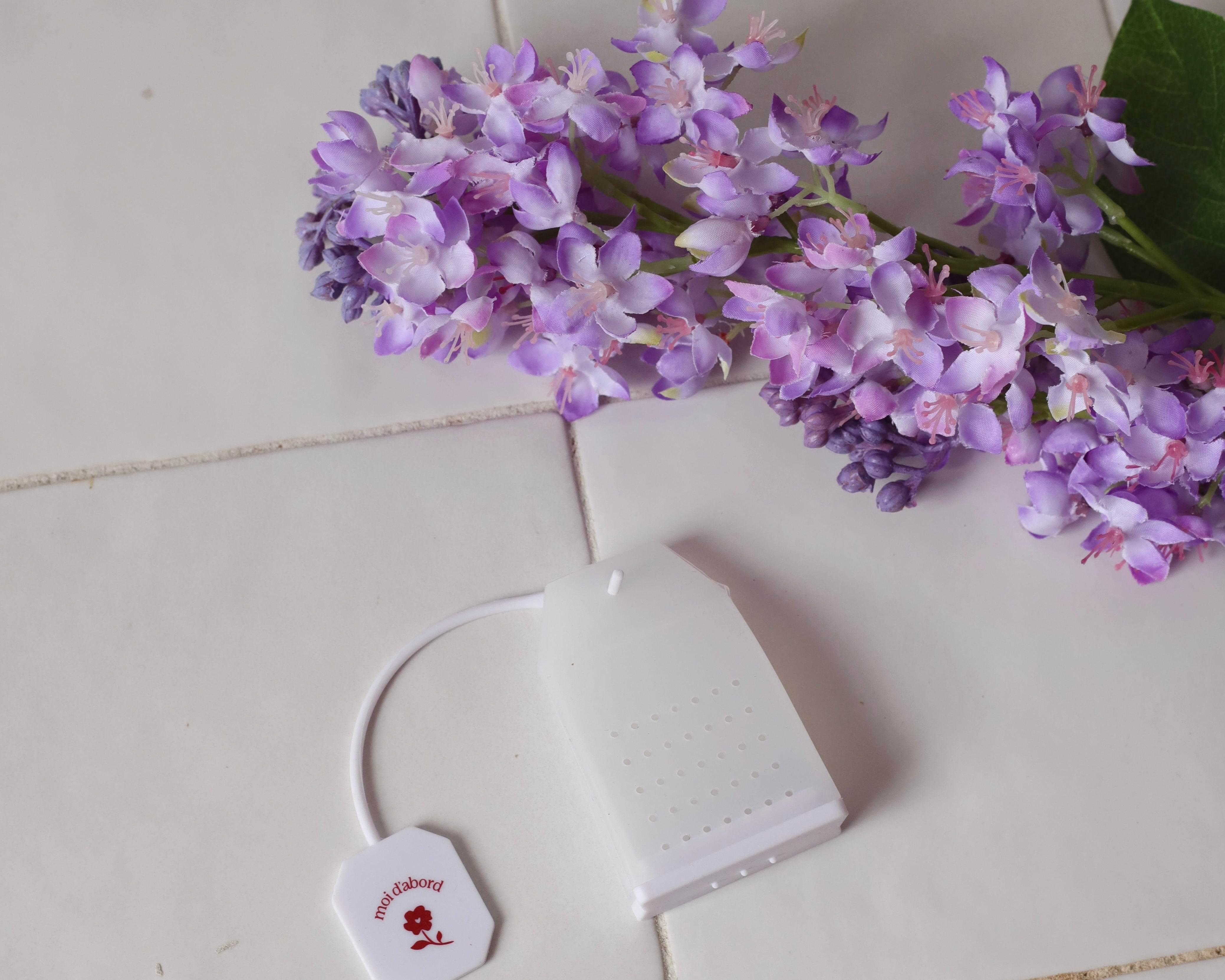 Infuseur en silicone Moi d'abord - lilas