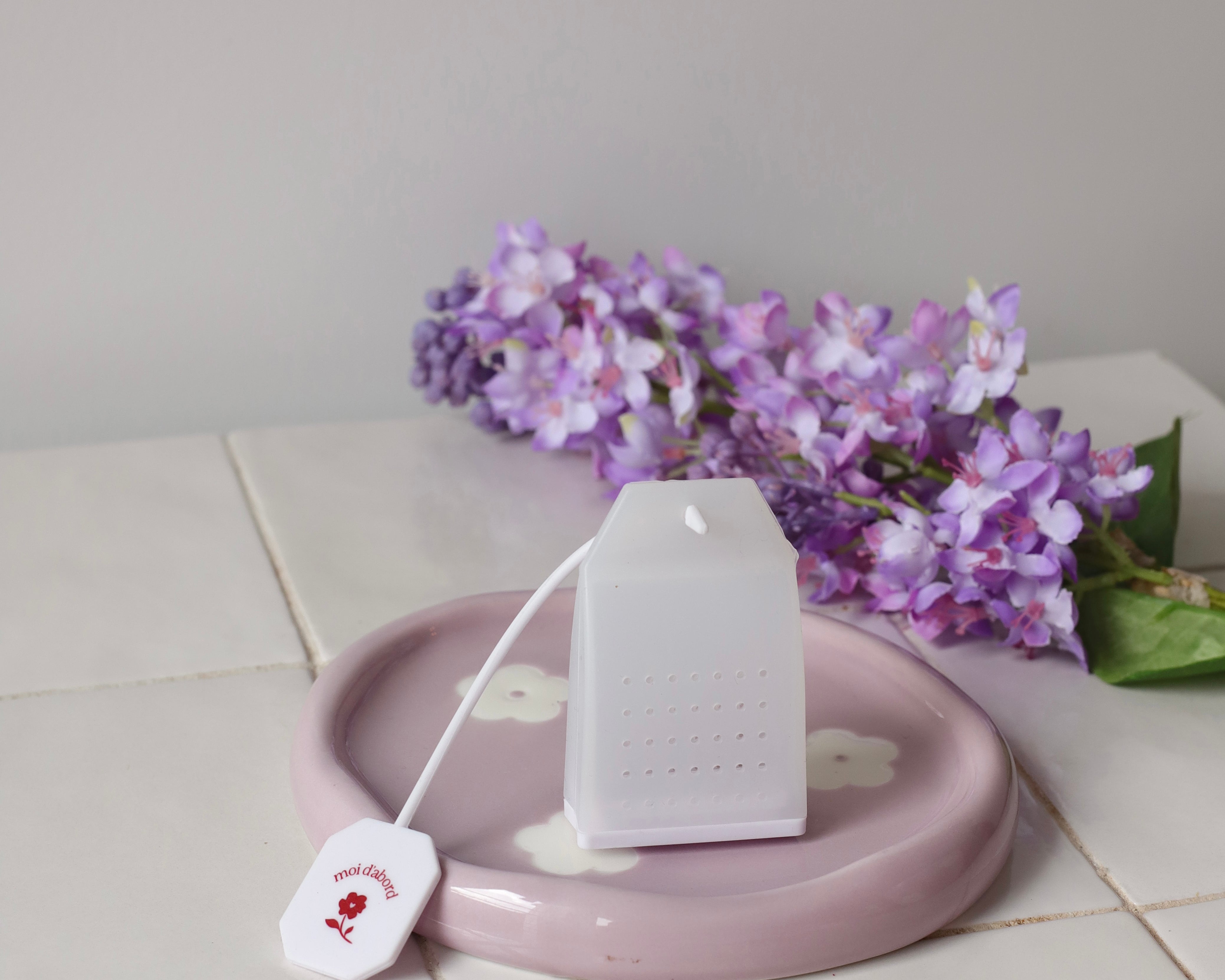 Infuseur en silicone Moi d'abord - lilas