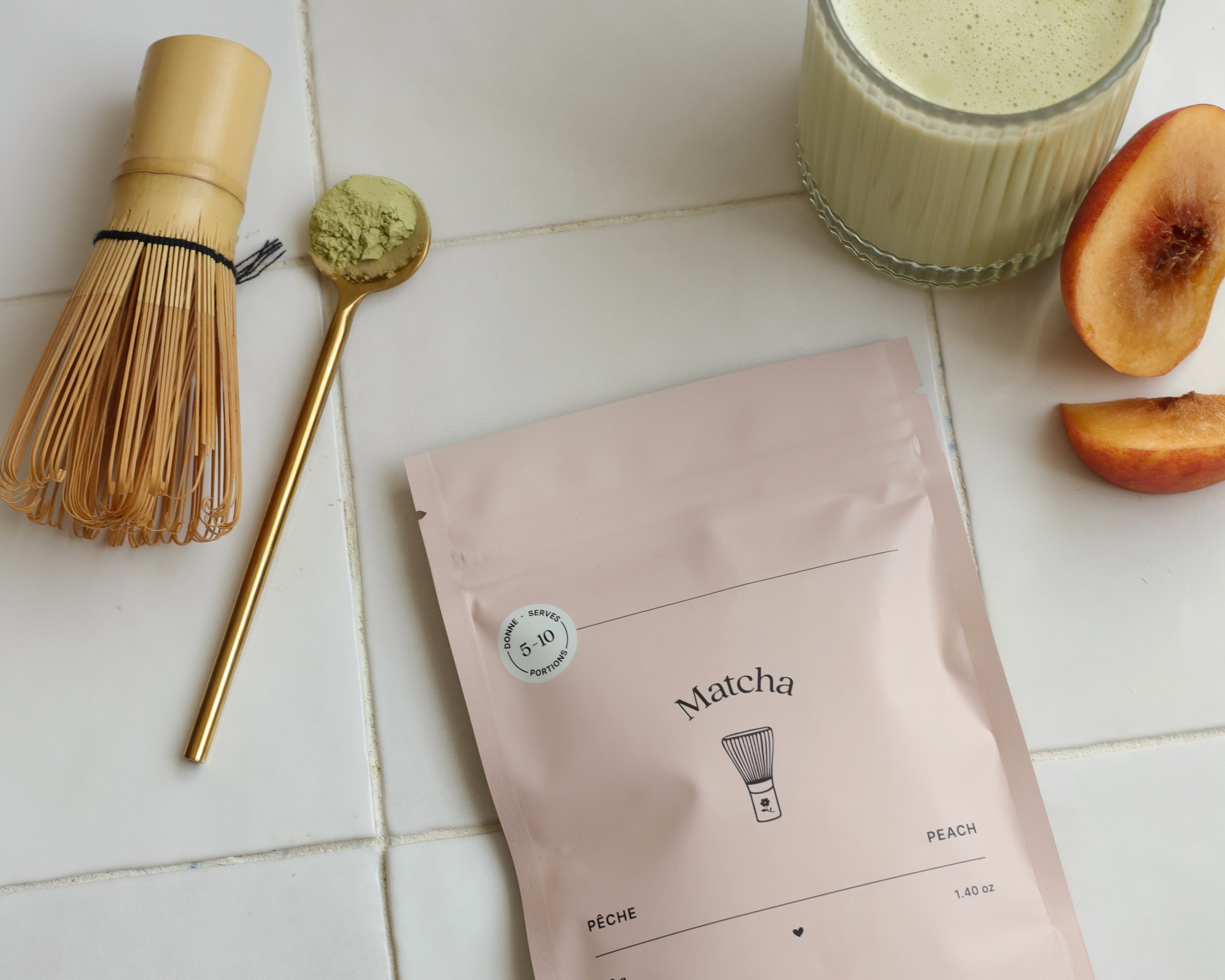 Thé matcha - Pêche