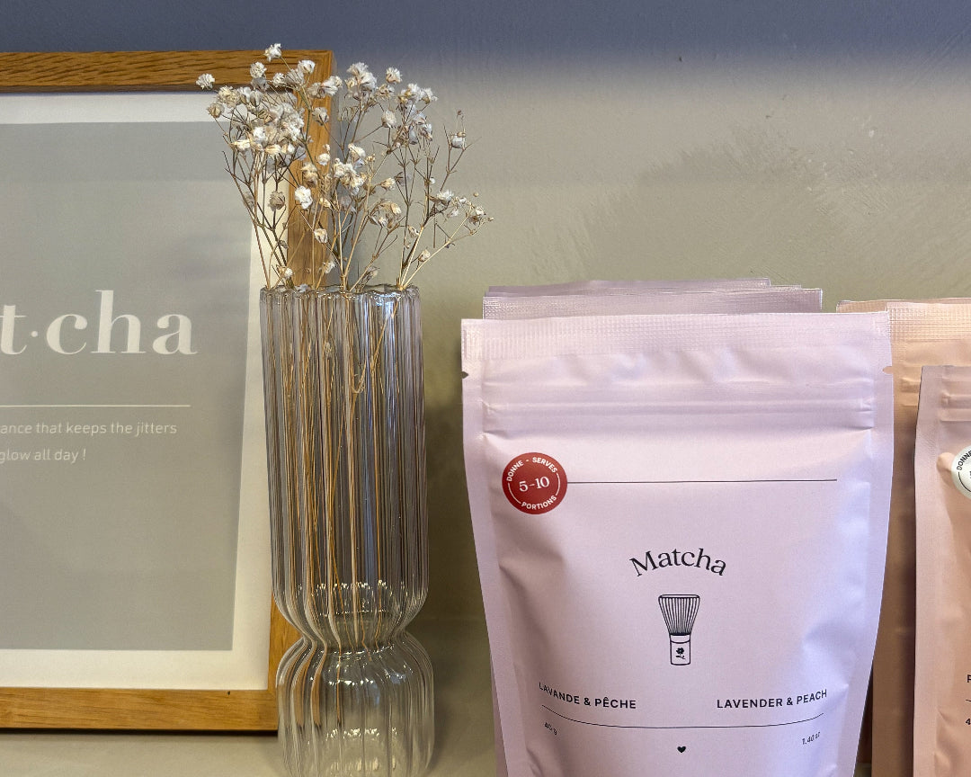 Matcha - Lavande & pêche