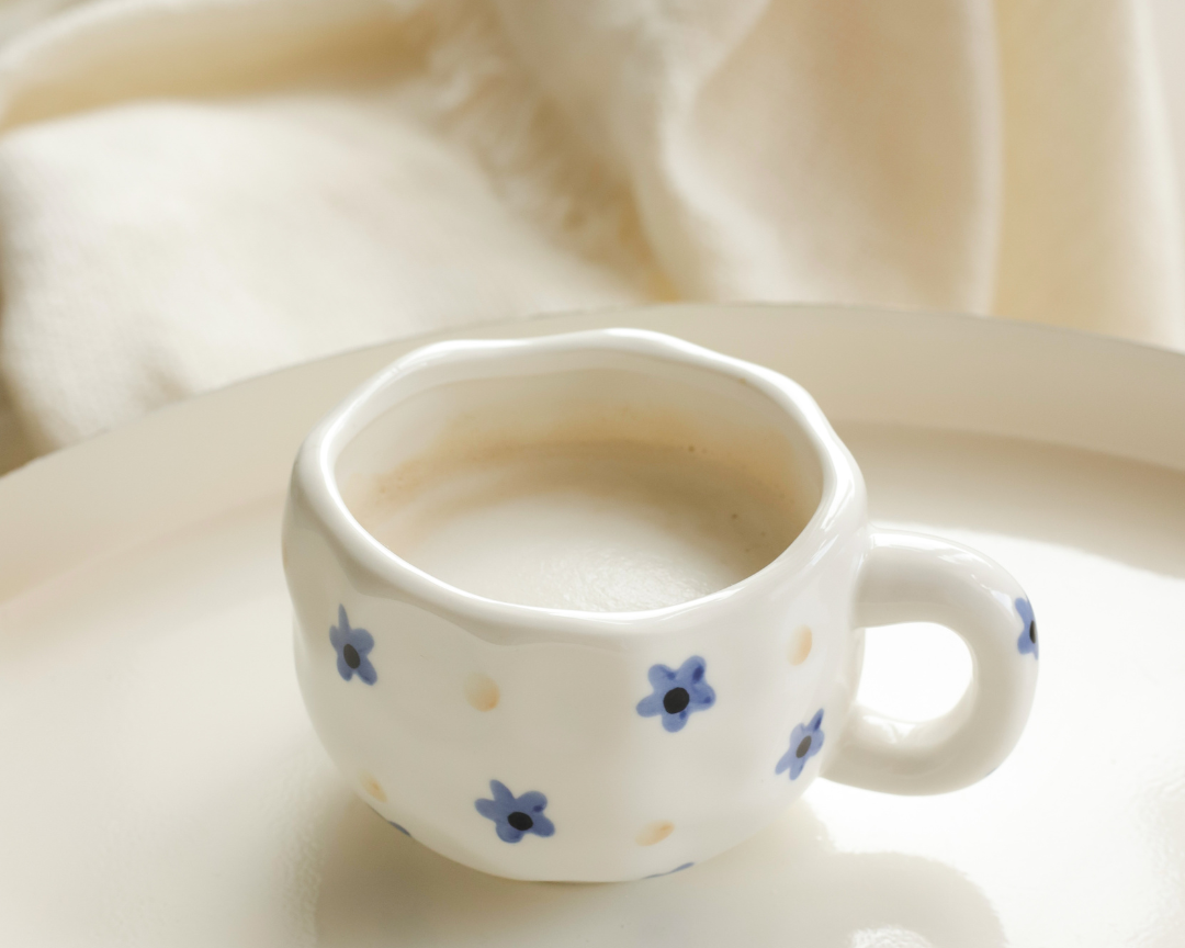 Tasse fleur bleue