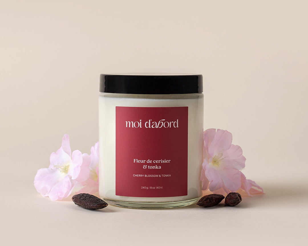 Bougie de soja Fleur de cerisier & tonka Moi d'abord