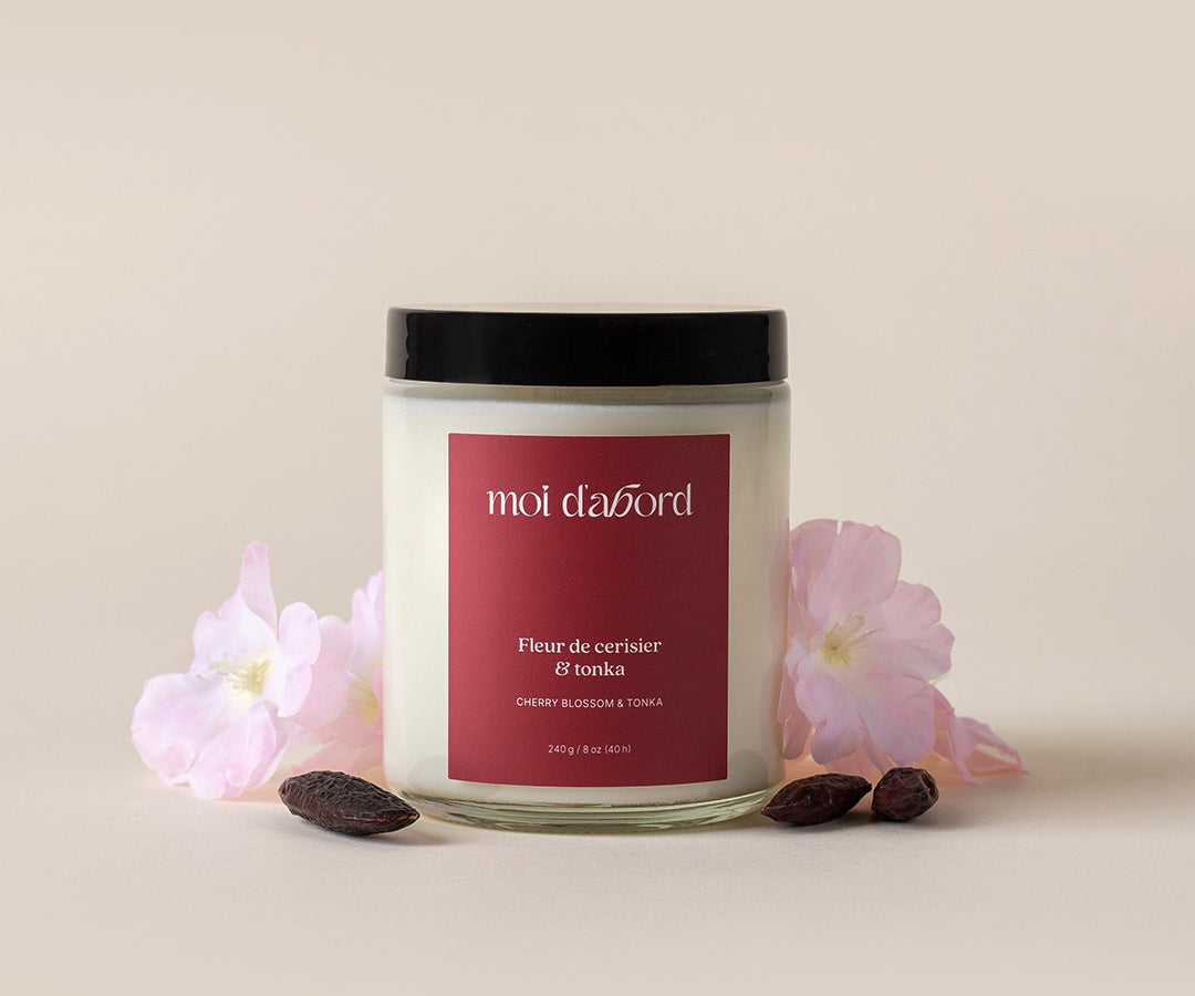 Bougie de soja Fleur de cerisier & tonka Moi d'abord