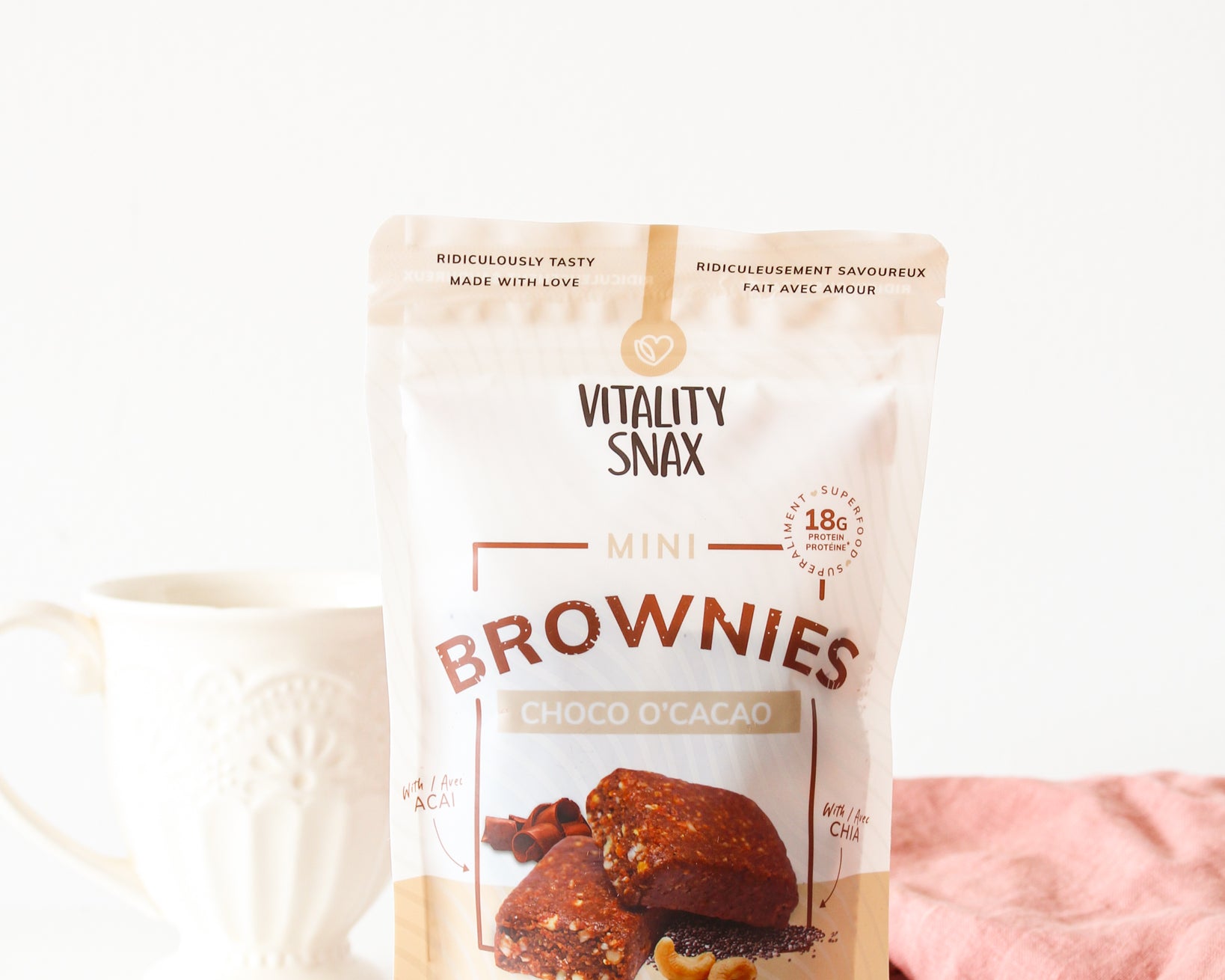 Mini-Brownies au Chocolat Végétaliens - VitalitySnax